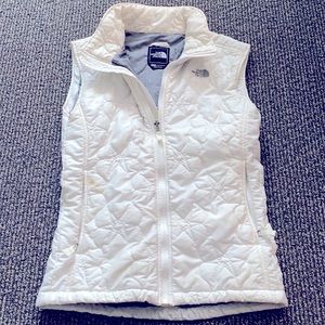 The North Face White Puffer Vest